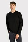 Long sleeve cotton T-Shirt 1 | BLACK | Audimas