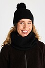 Knitted hat with fleece lining 1 | BLACK | Audimas