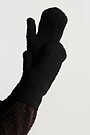 Mittens with fleece lining 1 | BLACK | Audimas