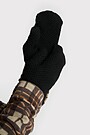 Mittens with fleece lining 2 | BLACK | Audimas