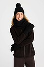 Mittens with fleece lining 3 | BLACK | Audimas