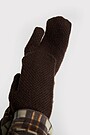 Mittens with fleece lining 1 | BROWN | Audimas