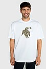 Short sleeves cotton T-shirt "The Bird of Happiness" 3 | WHITE | Audimas