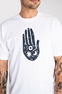 Short sleeves cotton T-shirt ,,The World in Your Hands" 2 | WHITE | Audimas
