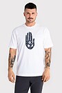 Short sleeves cotton T-shirt ,,The World in Your Hands" 3 | WHITE | Audimas