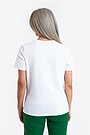 Short sleeves cotton T-shirt National strenght 3 | WHITE | Audimas