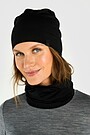 Merino wool hat and neck cuff set 2 | BLACK | Audimas