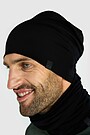 Merino wool hat and neck cuff set 4 | BLACK | Audimas