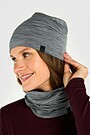Merino wool hat and neck cuff set 3 | GREY | Audimas