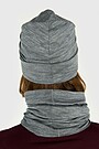 Merino wool hat and neck cuff set 5 | GREY | Audimas