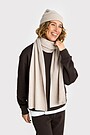 Knitted merino wool hat and scarf set 2 | Cream | Audimas