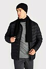 Knitted merino wool hat and scarf set 4 | BLACK | Audimas