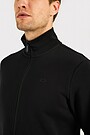 Cotton French terry full-zip sweatshirt 3 | BLACK | Audimas
