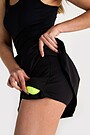Activewear skirt with inner shorts 4 | BLACK | Audimas
