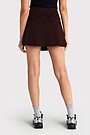 Activewear skirt with inner shorts 3 | burgundy | Audimas