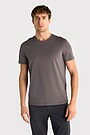 Short sleeve cotton T-shirt 1 | GREY | Audimas