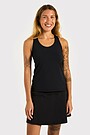 Sports T-shirt and skirt with inner shorts set 3 | BLACK | Audimas