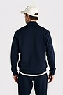 Cotton pique half zip sweatshirt 3 | Dark blue | Audimas