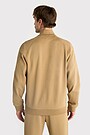 Cotton pique full-zip jacket 2 | BROWN | Audimas