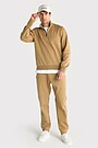 Cotton pique sweatpants 1 | BROWN | Audimas