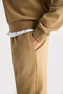 Cotton pique sweatpants 4 | BROWN | Audimas