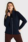 Textured full-zip sweatshirt 2 | Dark blue | Audimas