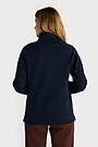 Textured full-zip sweatshirt 3 | Dark blue | Audimas