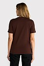 Cotton short sleeve T-shirt 2 | BROWN | Audimas