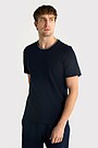 Cotton pique T-shirt 1 | Dark blue | Audimas