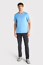 Cotton pique T-shirt 3 | LIGHT BLUE | Audimas