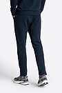 Cotton French terry tapered sweatpants 3 | Dark blue | Audimas