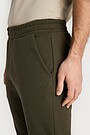 Tapered cotton French terry sweatpants 4 | Dark green | Audimas