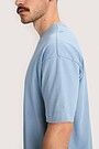 Oversized short sleeve T-shirt 3 | BLUE | Audimas