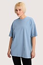 Oversized short sleeve T-shirt 4 | BLUE | Audimas
