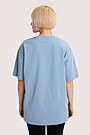 Oversized short sleeve T-shirt 5 | BLUE | Audimas