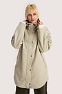 Oversized softshell coat 3 | light grey | Audimas