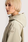 Oversized softshell coat 4 | light grey | Audimas