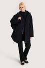 Oversized softshell coat 1 | BLACK | Audimas