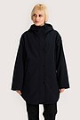 Oversized softshell coat 2 | BLACK | Audimas