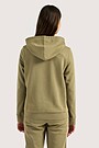 Cotton French terry full-zip hoodie 2 | GREEN | Audimas