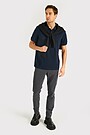 Cotton pique polo T-shirt 4 | Dark blue | Audimas