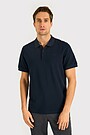Cotton pique polo T-shirt 1 | Dark blue | Audimas