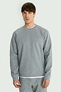 Crewneck sweatshirt with cotton blend 1 | GREY | Audimas