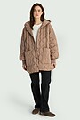 Oversized down jacket 1 | BROWN | Audimas