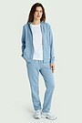 Cotton French terry sweatpants with modal 1 | BLUE | Audimas