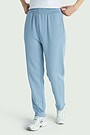 Cotton French terry sweatpants with modal 2 | BLUE | Audimas