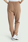 Cotton French terry sweatpants with modal 3 | BROWN | Audimas