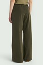 High waisted wide leg pants 3 | GREEN | Audimas