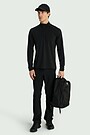 Synthetic half-zip sweatshirt 5 | BLACK | Audimas