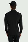 Synthetic half-zip sweatshirt 3 | BLACK | Audimas